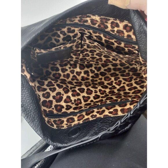 Brighton Marcel Hobo Shoulder Bag Black and Brown Purse - Picture 5 of 6